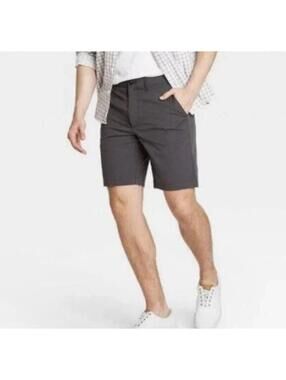 NEW Goodfellow & Co Men's Tech Shorts Grey 9" Inseam Size 40 QUICK DRY GOLF